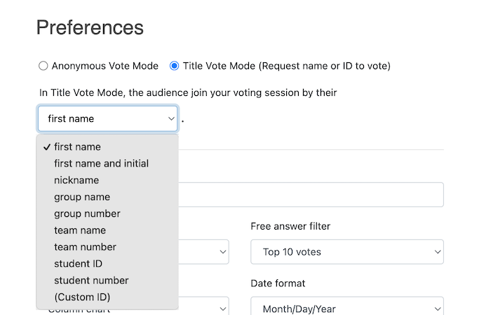 Setting anonymous mode