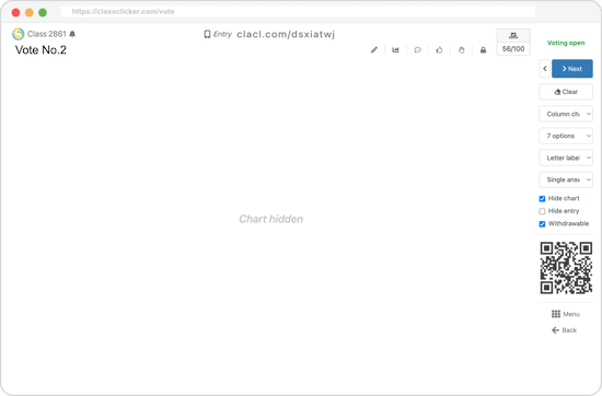 ClassClicker hidden chart